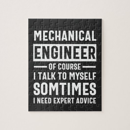 Funny Mechanical Engineer Gift Legpuzzel (Verticaal)