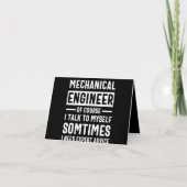 Funny Mechanical Engineer Gift Notitiekaartje (Voorkant)