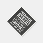 Funny Mechanical  Engineer Gift Servet (Hoek)