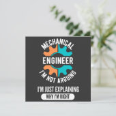 Funny Mechanical Engineer, Mechanical Engineering Kaart (Staand voorkant)