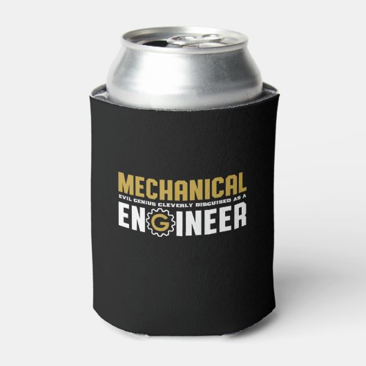 Funny Mechanical Engineering Geek Engineer Student Blikjeskoeler (Blikje Voorkant)