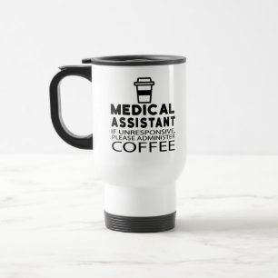 Funny Medical Assistant Coffee Lover Caffeine CMA Reisbeker