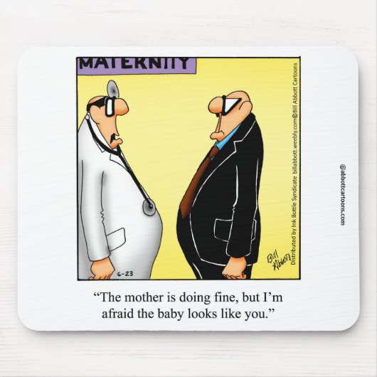 Funny Medical Humor Mousepad Muismat (Voorkant)