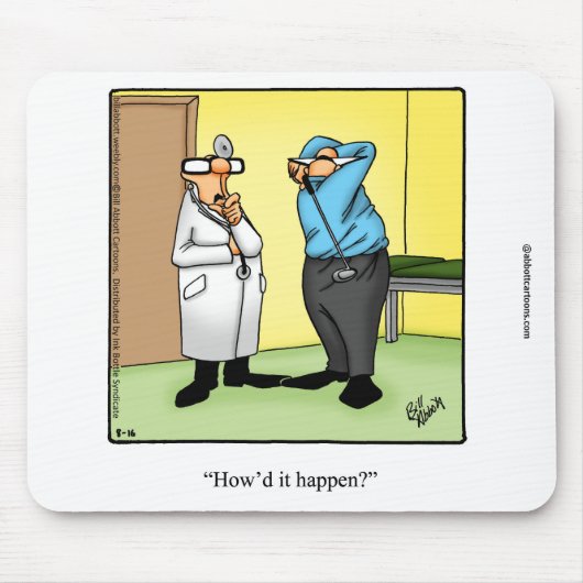 Funny Medical Humor Mousepad Muismat (Voorkant)