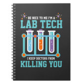 Funny Medical Lab Tech Laboratory Technicia Gift Notitieboek (Voorkant)