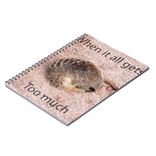 Funny Meerkat Notitieboek (Linkerzijde)