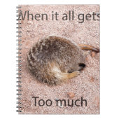 Funny Meerkat Notitieboek (Voorkant)