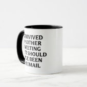 Funny Meeting Mug | Sarcastic Coworker Gift (Devant gauche)
