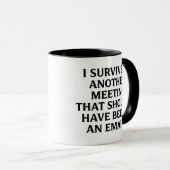 Funny Meeting Mug | Sarcastic Coworker Gift (Devant droit)