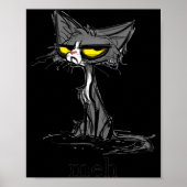 Funny Meh Cat Gift For Cat Lovers  Poster (Voorkant)