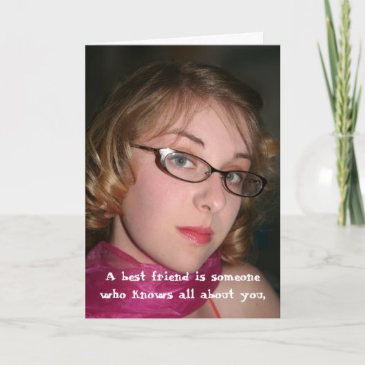 Funny meilleure carte d'ami (Devant)