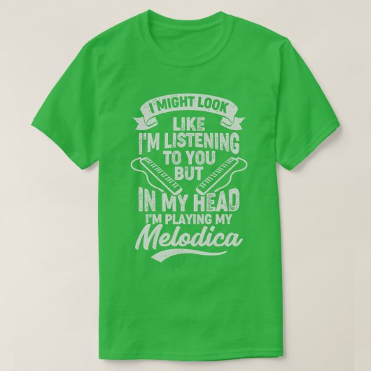 Funny Melodica Player Gift T-shirt (Design voorkant)