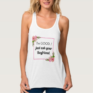 Funny Meme Naughty Girl Bad Humor Novelty Tanktop
