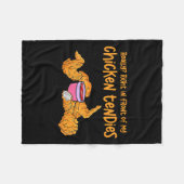 Funny Meme Really Right In Front Of My Chicken Ten Fleece Deken (Voorkant (Horizontaal))