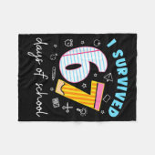 Funny Meme Teacher Student I Survived 67 Days Of S Fleece Deken (Voorkant (Horizontaal))