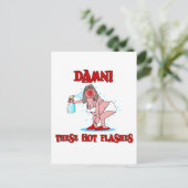 Funny Menopauze Briefkaart (Staand voorkant)