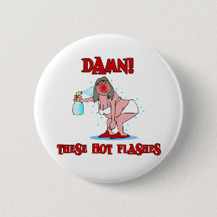 Funny Menopauze Ronde Button 5,7 Cm