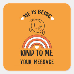 Funny Mental Health awareness Vierkante Sticker