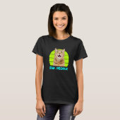 Funny Meow Surprised Cat, Ew. People Illustration T-shirt (Voorkant volledig)