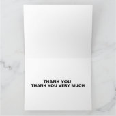 FUNNY MERCI RETRO GREETING CARTE (Intérieur)