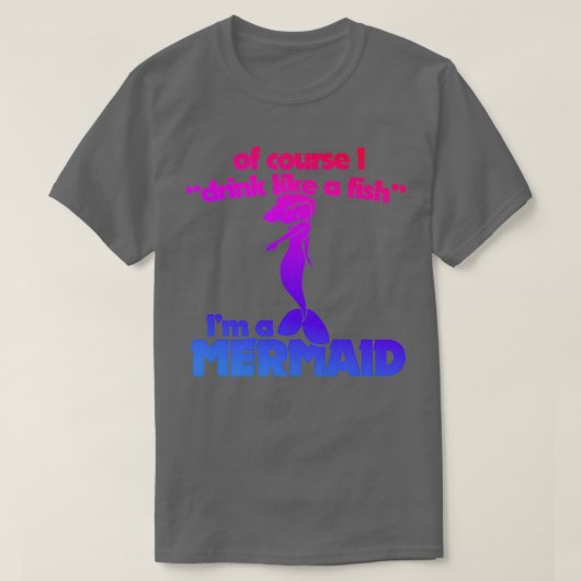 Funny Mermaid Humor T-shirt (Design voorkant)