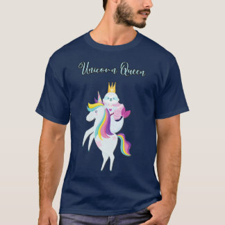 Funny Mermaid Sloth Baby Rides a Unicorn Horse T-shirt