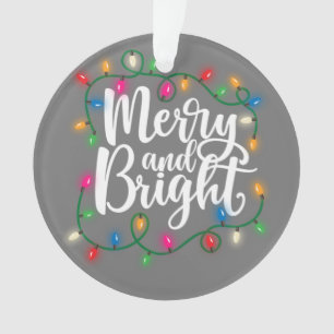 Funny Merry and Bright Christmas Lights Xmas Holid