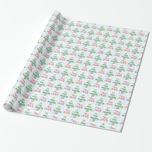 Funny Merry Christmas Holiday Naughty Elf Cadeaupapier
