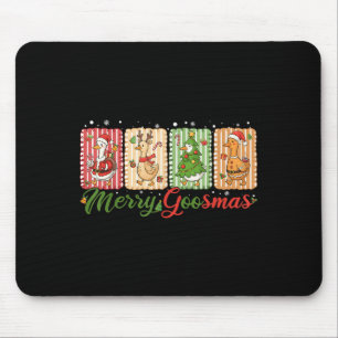 Funny Merry Goosemas Christmas Duck Gekke Goose Me Muismat