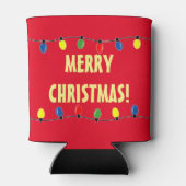 Funny Merry kerstboomgloeilamp koelbox Blikjeskoeler (Achterkant)