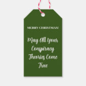 Funny Merry kerstcompracy Theory Gift Labels Cadeaulabel (Voorkant)