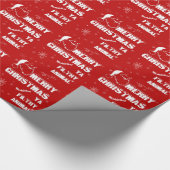 Funny Merry Kerstmis Cadeaupapier (Hoek)