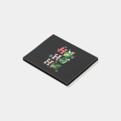 Funny Merry Kerstmis HO HO Turtle Santa Post-it® Notes (Schuin)