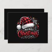 Funny Merry Kerstmis Informatiekaartje (Voorkant / Achterkant)