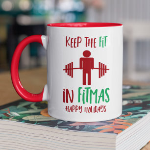 Funny Merry Kerstmis Pun Trainer Mok