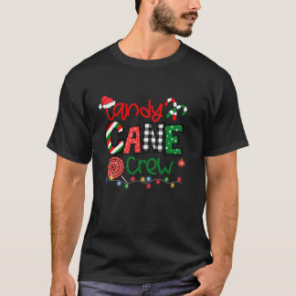 Funny Merry kerstsnoe Cane Crew Matching Fam T-shirt