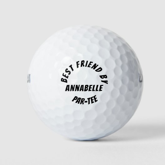 Funny Message Personated Name Golf Balls Golfballen (Voorkant)