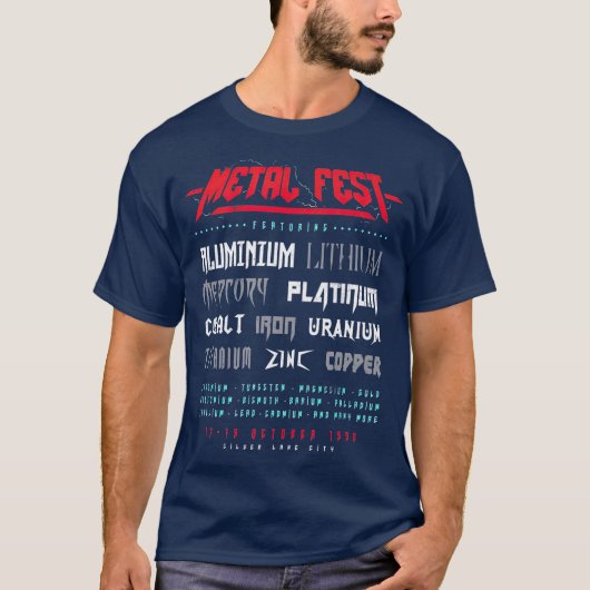 Funny Metal Fest Puns T-shirt (Voorkant)