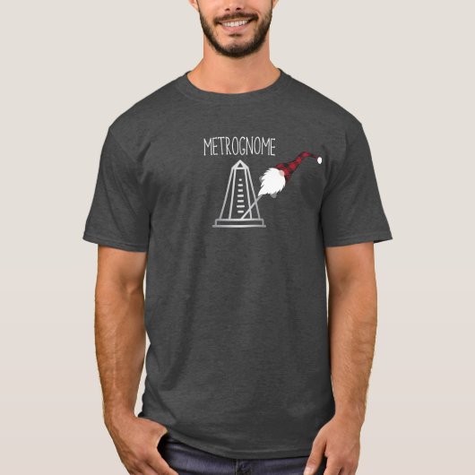 Funny Metrognome - Metronome, Gnome T-shirt (Voorkant)