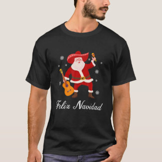 Funny Mexicaanse kerstman Feliz Navidad Mexico T-shirt