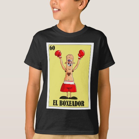Funny Mexican Boxing Design - El Boxeador T-shirt (Voorkant)