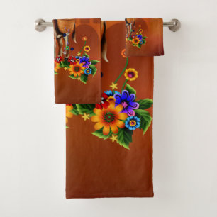 Funny mexican cactus bad handdoek