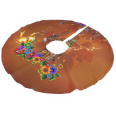 Funny mexican cactus imitatie linnen kerstboom kleed (Gekanteld)