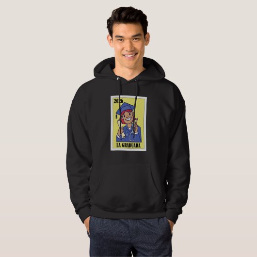 Funny Mexican Design for Graduation - La Graduada Hoodie (Voorkant volledig)