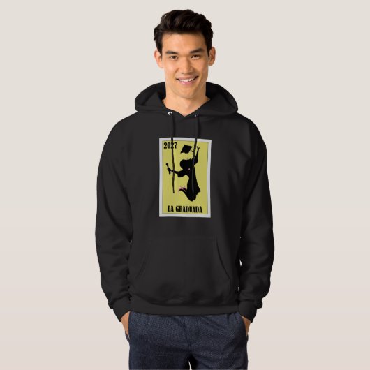 Funny Mexican Design for Graduation - La Graduada Hoodie (Voorkant volledig)