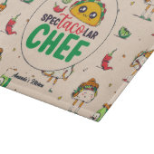 Funny Mexican Food Chef Cinco De Mayo Pattern Snijplank (Hoek)