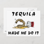 Funny Mexican Tequila Briefkaart (Voorkant / Achterkant)