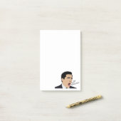 Funny Michael Scott schreeuwt tegen God geen meme Post-it® Notes (Op bureau)