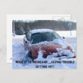 Funny Michigan Briefkaart (Voorkant / Achterkant)