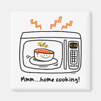 Funny Microwave Home Cooking Magneet